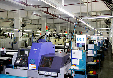 CNC數(shù)控車(chē)床走心機(jī)加工車(chē)間 