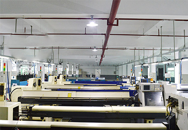 CNC數(shù)控車(chē)床走心機(jī)加工車(chē)間展示圖 